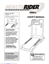 Healthrider S900hrc/900hrc User Manual