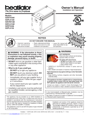 Heatilator GDST4336 Owner's Manual
