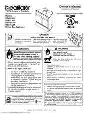 Heatilator RBV4236IT Owner's Manual