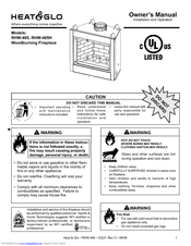 Heat & Glo RHW-485 Owner's Manual