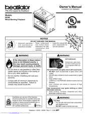 Heatilator SC60 Owner's Manual