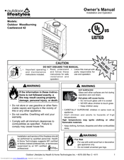 Outdoor Lifestyles Outdoor Woodburning Castlewood 42 Owner's Manual
