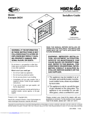 Heat & Glo 36DV Installer's Manual