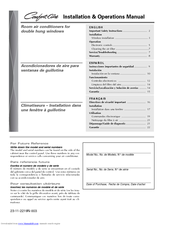 COMFORT-AIRE Comfort Air Installation And Operation Manual