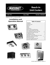 Heatcraft Refrigeration Products H-IM-77D Installation And Operation Manual