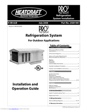 Heatcraft Refrigeration Products PRO3 Top Mount PTT099H2B Manuals ...