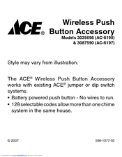 Ace 3087590 (AC-6197) Owner's Manual