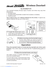 Heath Zenith Doorbell Installation Instructions