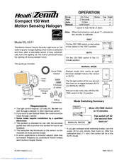 Heath Zenith BL-5511 Owner's Manual