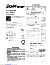 Heath zenith Motion Sensor Light Control SH-5408 Manuals | ManualsLib