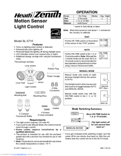 Heath Zenith SL-5710 Manual