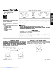 Heath Zenith SL-6032-WH-A - Heath - 240-Degree Wireless Motion Sensor Owner's Manual
