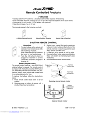 Heath Zenith 598-1119-07 Owner's Manual