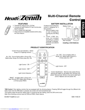 Heath Zenith Multi-Channel Remote Control Instruction Manual