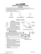 Heath Zenith 598-1304-01 Owner's Manual