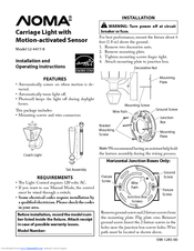 Noma motion sensor light manual discount
