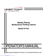Henny Penny CF-941 Operator's Manual