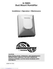 Herrmidifier HERRMIDIFIER G-100 Installation Operation & Maintenance