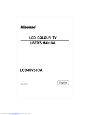 Hisense LCD40V57CA User Manual