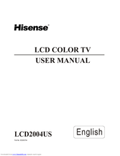 Hisense LCD2004US User Manual