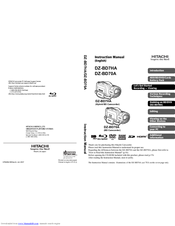 Hitachi DZ-BD70A - Camcorder Instruction Manual