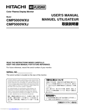 Hitachi CMP5000WXJ User Manual
