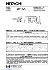 Hitachi CR 13VA Instruction Manual And Safety Instructions