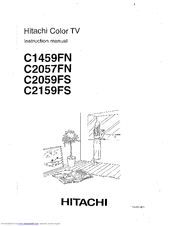 Hitachi C2059FS Instruction Manual