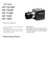 Hitachi KP-F83F Operation Manual