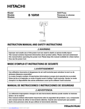 Hitachi B 16RM Safety And Instruction Manual