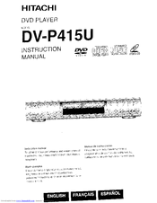 Hitachi DV-P415U Instruction Manual