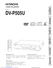 Hitachi DV-P505U Instruction Manual