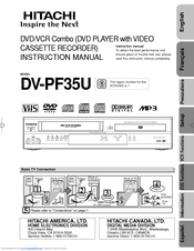 Hitachi DV-PF35U Instruction Manual