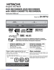 Hitachi DV-RF7U Instruction Manual