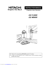 Hitachi C52-WD9000 Instruction Manual