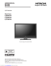 Hitachi L32A01A User Manual