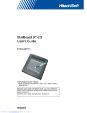 HitachiSoft StarBoard BT-2G User Manual