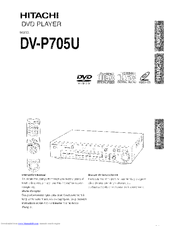 Hitachi DV-P705U Instruction Manual