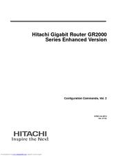 Hitachi GR2000 Series Configuration Commands