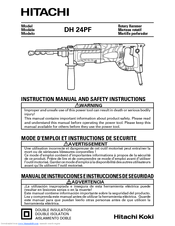 Hitachi DH 24 PF Instruction And Safety Manual