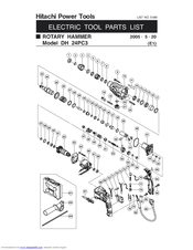 Hitachi DH 24PC3 Parts List