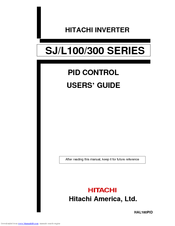 Hitachi SJ 300, L100 300 User Manual