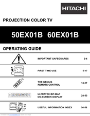 Hitachi 50EX01B Operating Manual