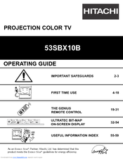 Hitachi 53SBX10B Operating Manual