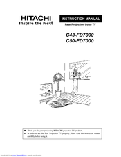 Hitachi C50-FD7000 Instruction Manual