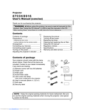 Hitachi 8916 User Manual