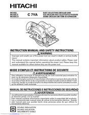 Hitachi C 7YA Instruction And Safety Manual