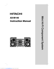 Hitachi AX-M140 Instruction Manual