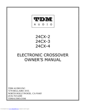 TDM-Audio 24CX-3 Owner's Manual