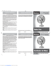 Holmes HAOF12 Series Owner's Manual